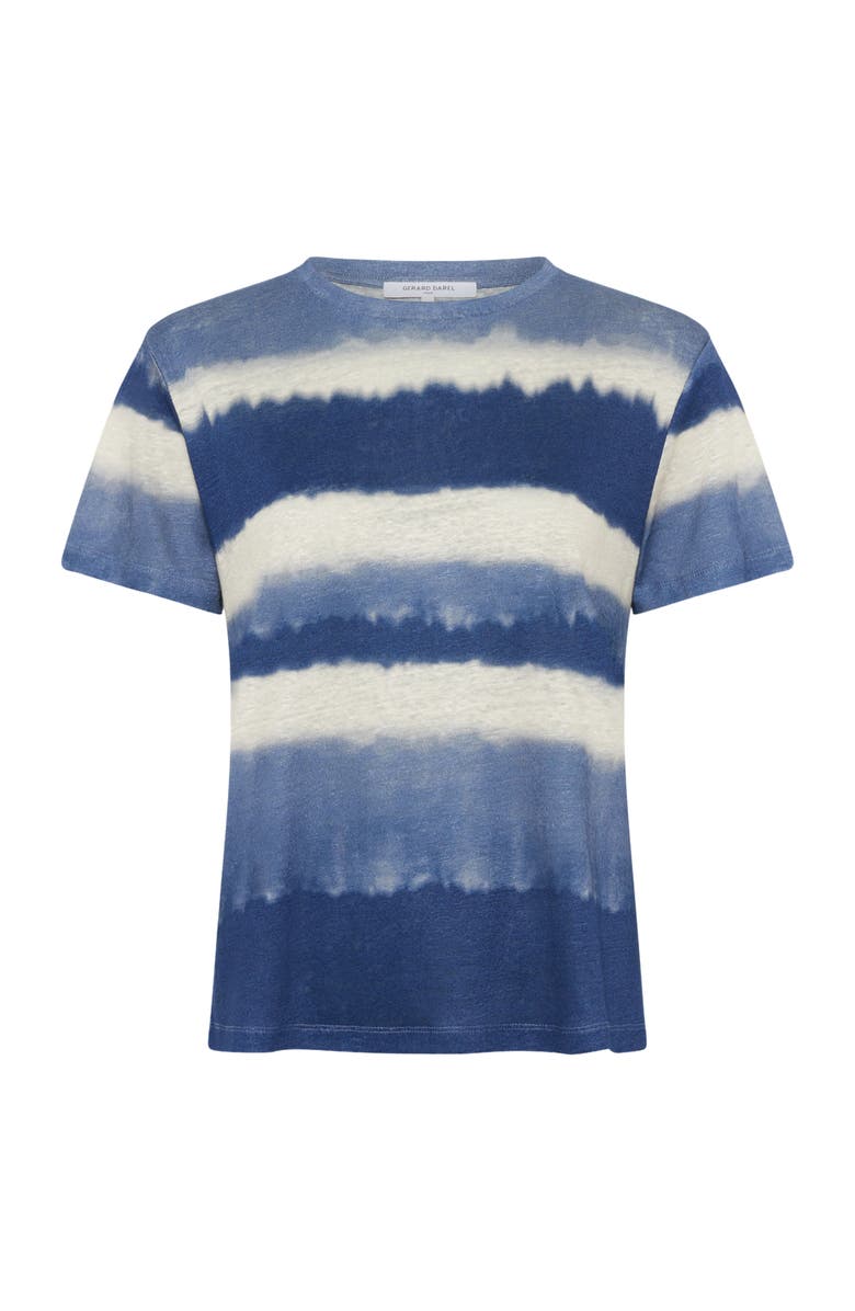 GERARD DAREL Mabinty Linen Tie Dye T-Shirt, Alternate, color, Indigo