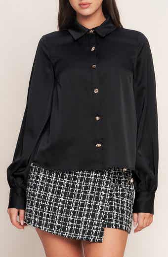 FLYING TOMATO Solid Button-Up Shirt