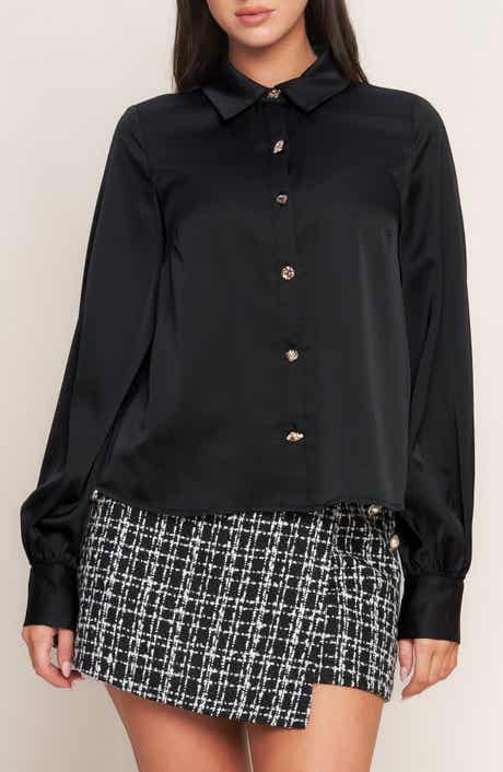 FLYING TOMATO Solid Button-Up Shirt