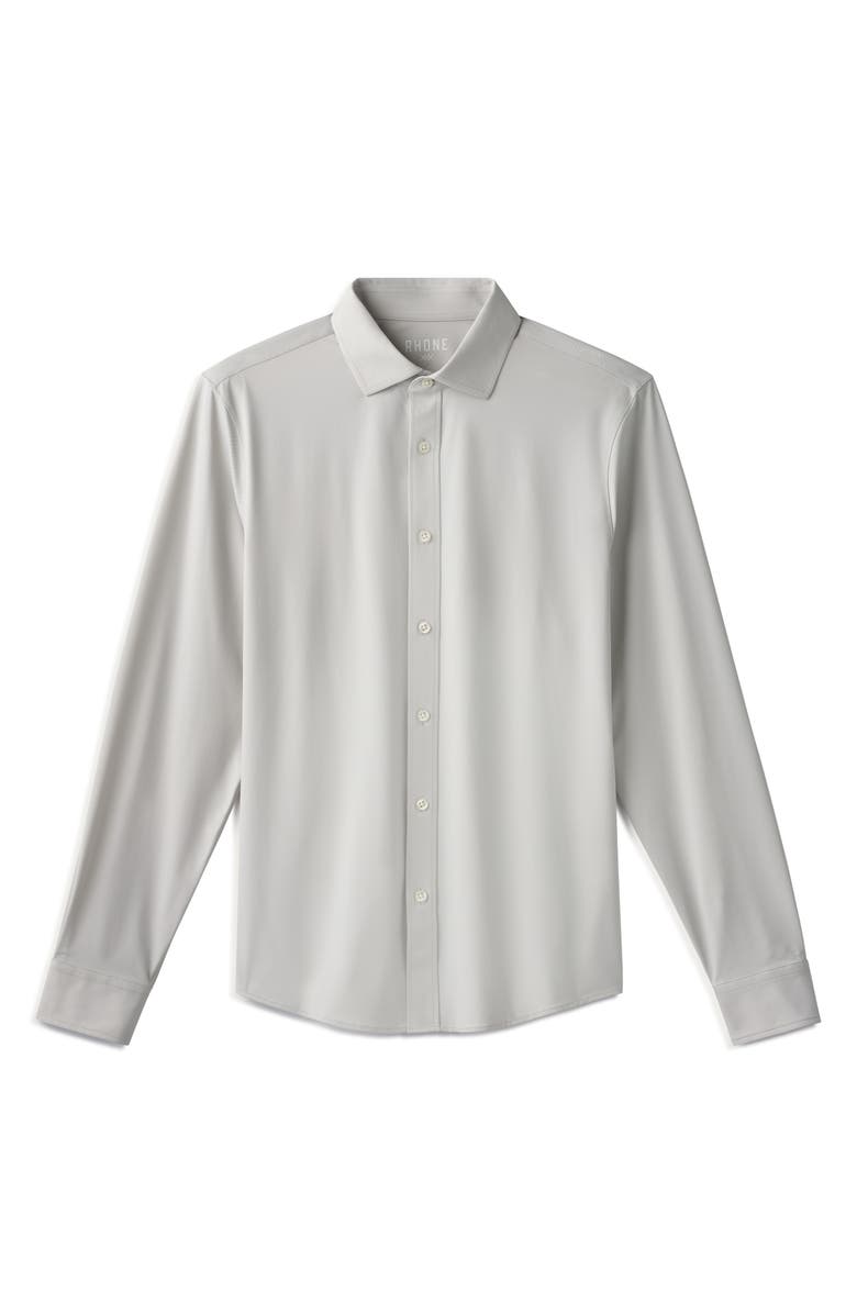 Rhone Commuter Slim Fit Button-Up Shirt, Alternate, color, Gray Stone Oxford