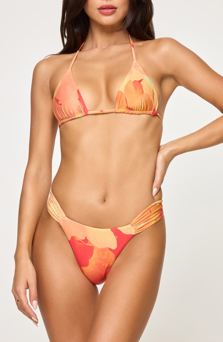 LSPACE Dolce Bitsy Bikini Bottoms, Alternate, color, Native Poppies