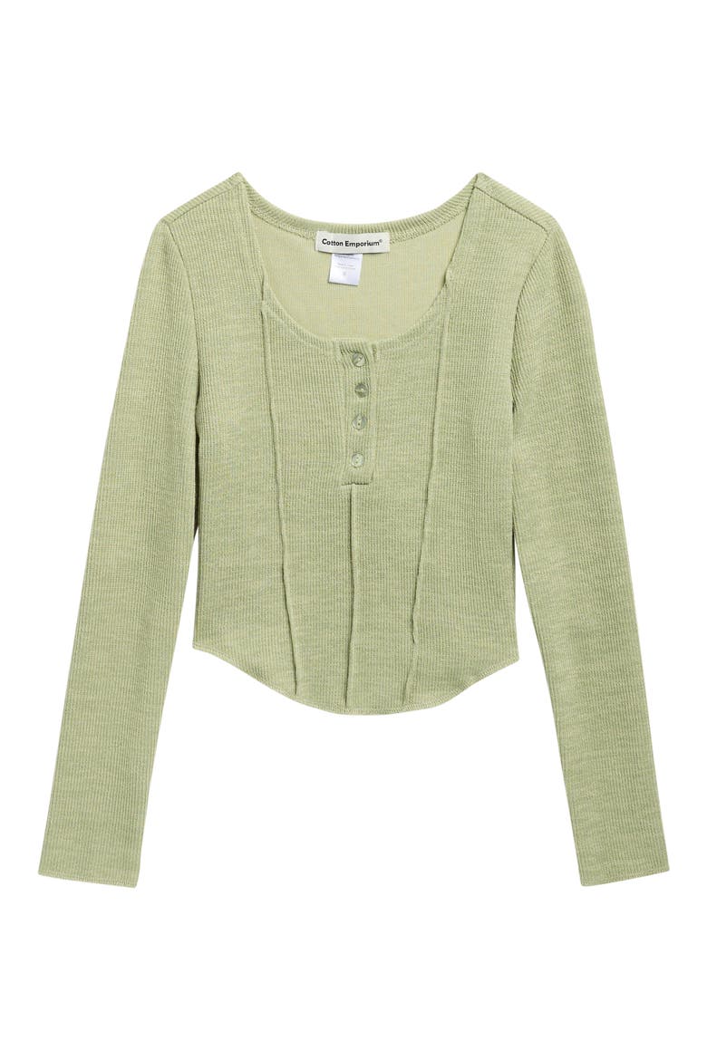 Kids' Knit Henley, Main, color, MINT