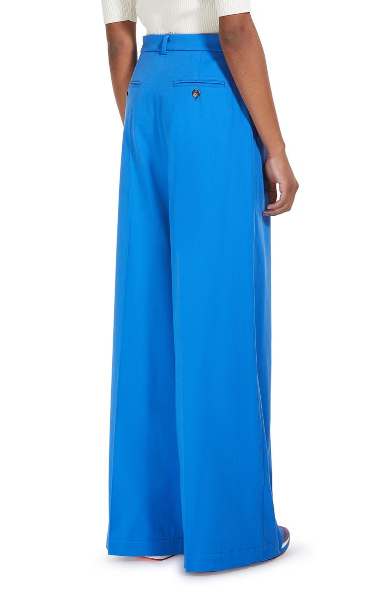Weekend Max Mara Quenty High Waist Wide Leg Pants, Alternate, color, Cornflower Blue