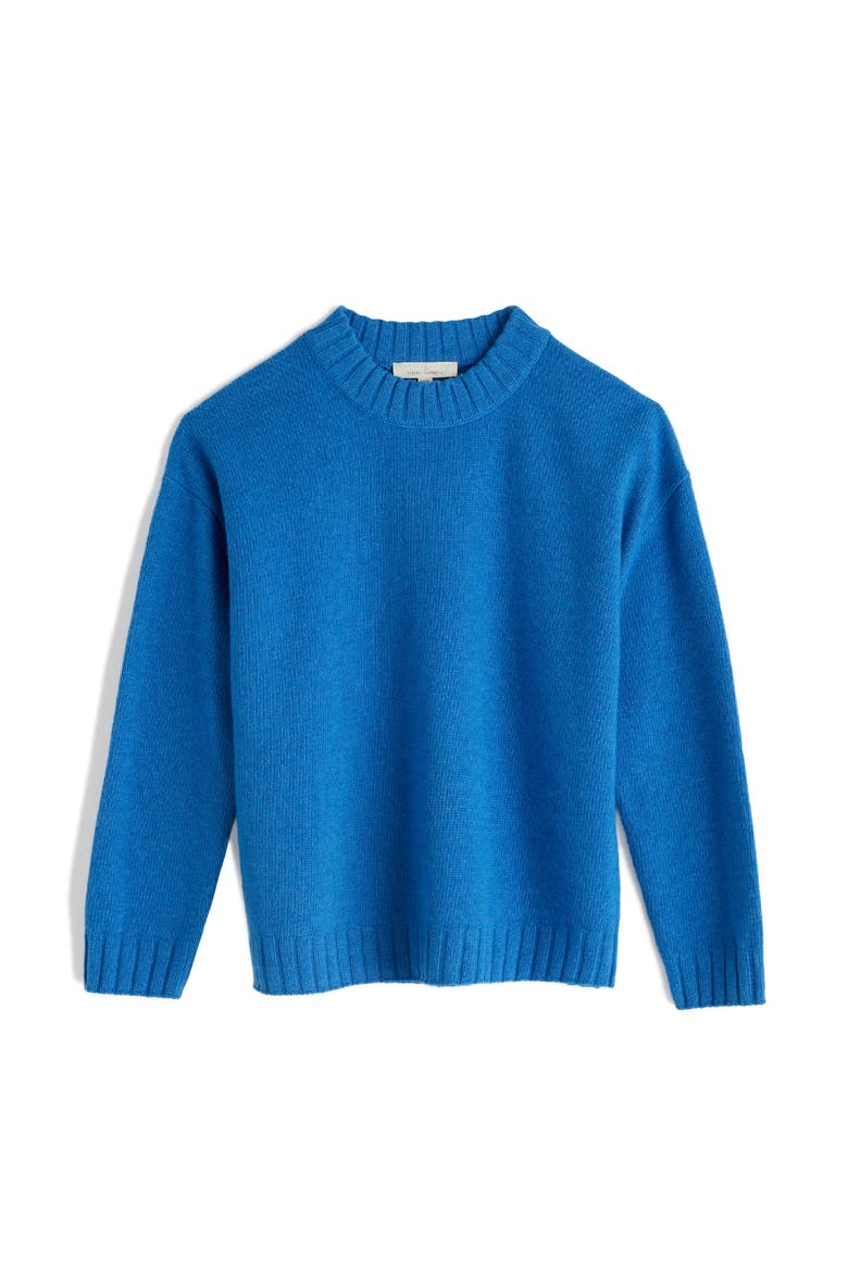 Evening Bay Merino Wool Blend Crewneck Sweater, Main, color, KNIT MELANGE JETTY