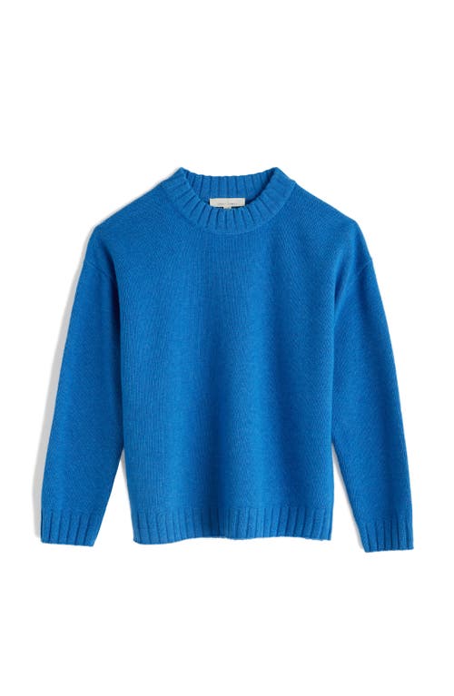 Seasalt Cornwall Evening Bay Merino Wool Blend Crewneck Sweater In Blue