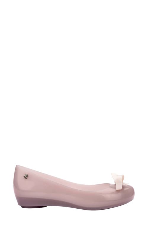 Melissa Ultragirl Bow Iii Flat In Beige