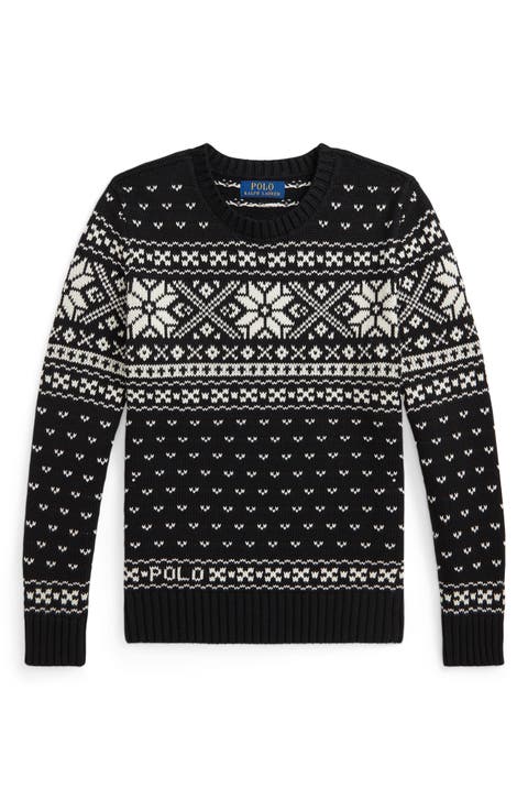 Kids' Snowflake Crewneck Sweater