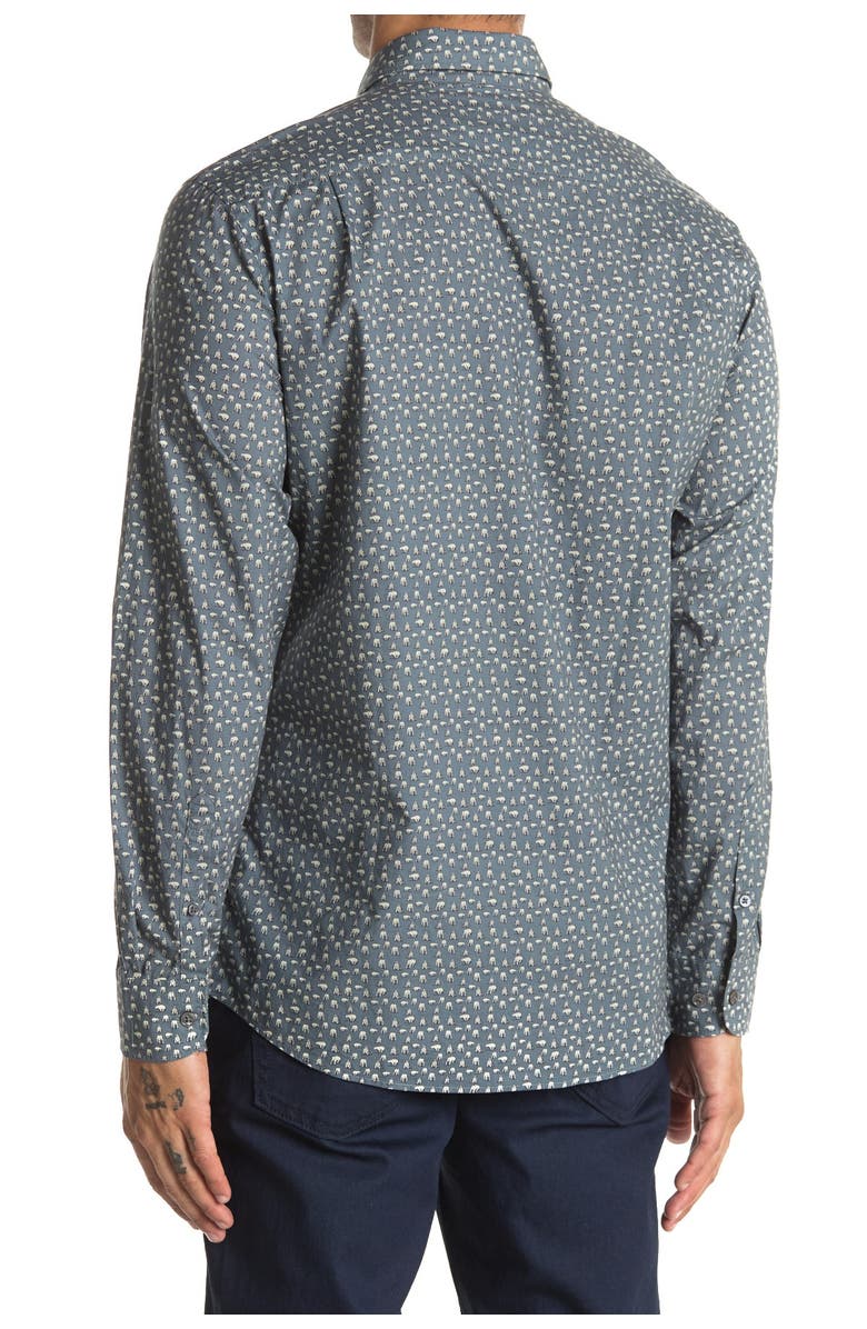 Rodd & Gunn Montcalm Regular Fit Polar Bear Print Sport Shirt, Alternate, color,