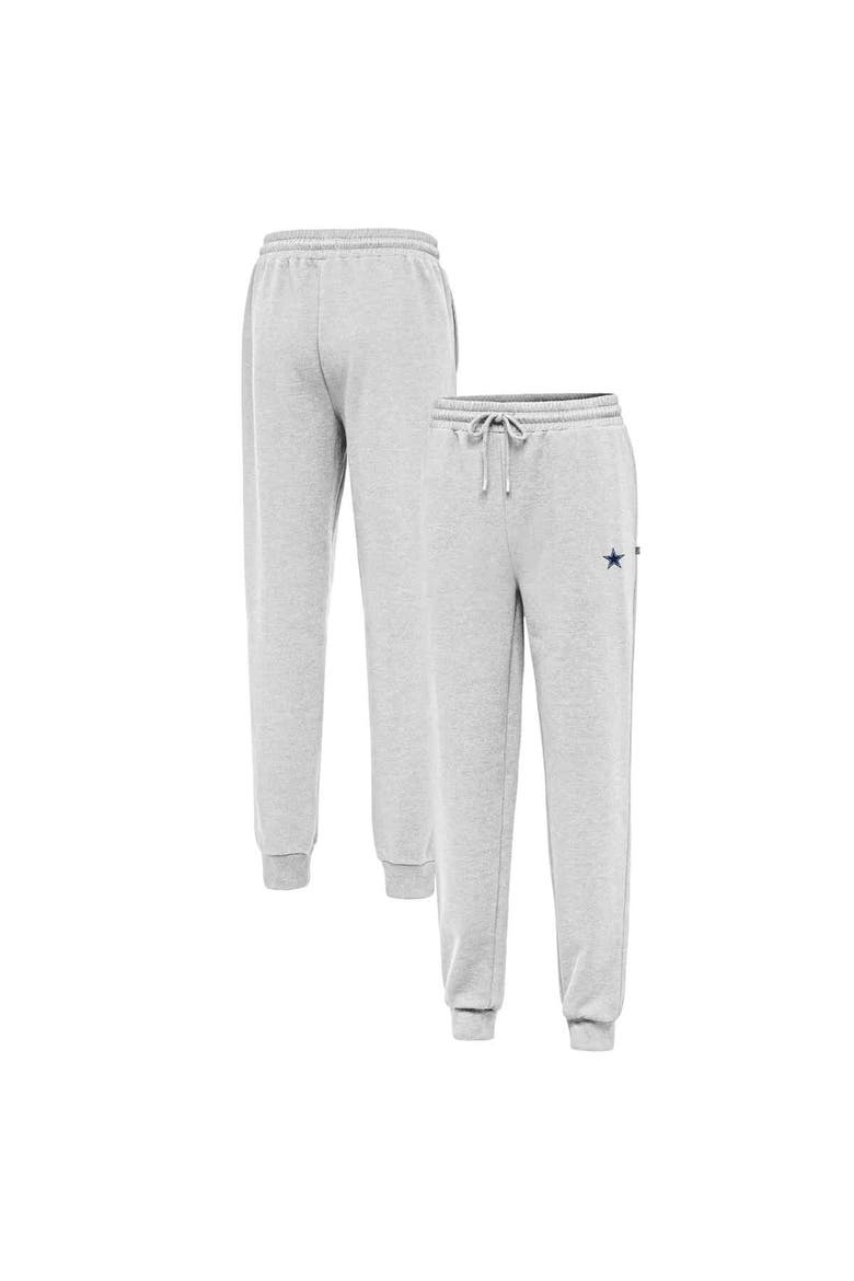 Men's Antigua Heather Gray Dallas Cowboys Idol Jogger Pants, Alternate, color, Heather Gray