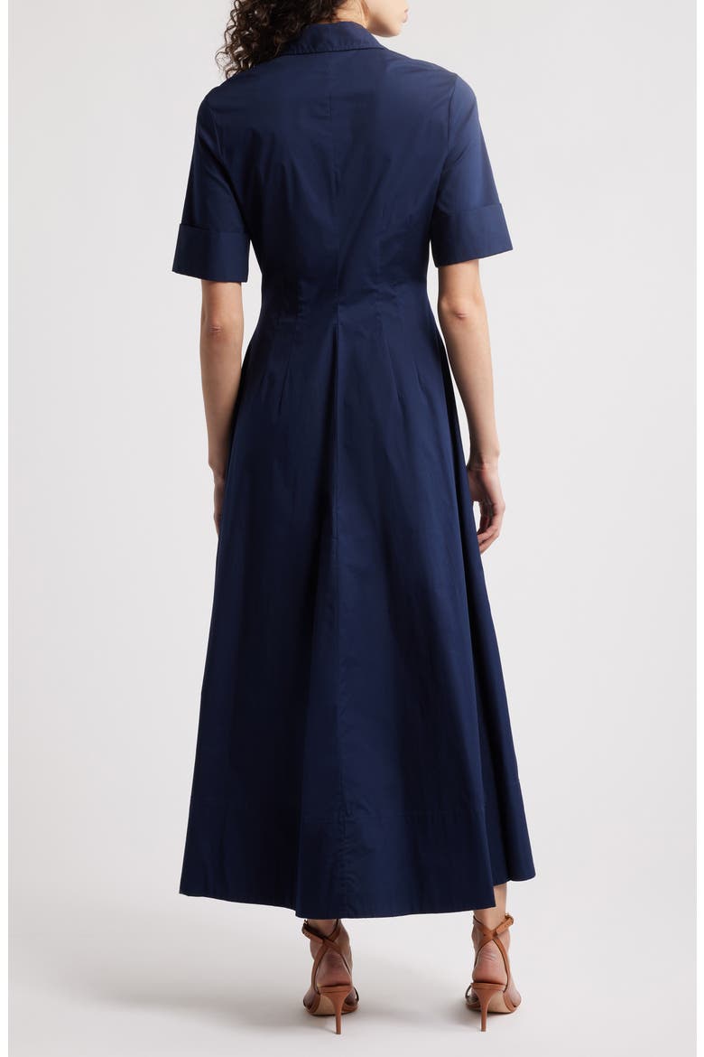 Joan A-Line Shirtdress, Alternate, color, NAVY