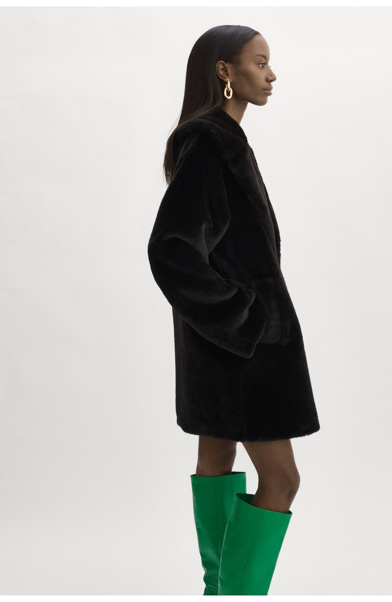 LAMARQUE Linnea | Faux Fur Coat, Alternate, color, Black