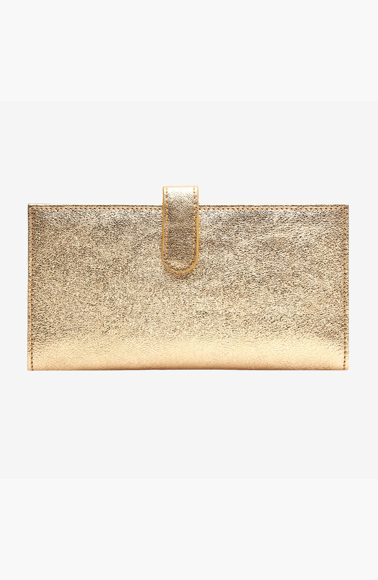 Tusk Orissa Long Slim Wallet, Main, color, Gold