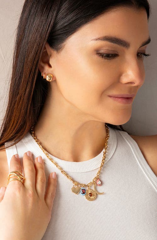 Marlyn Schiff Charm Pendant Necklace In Gold