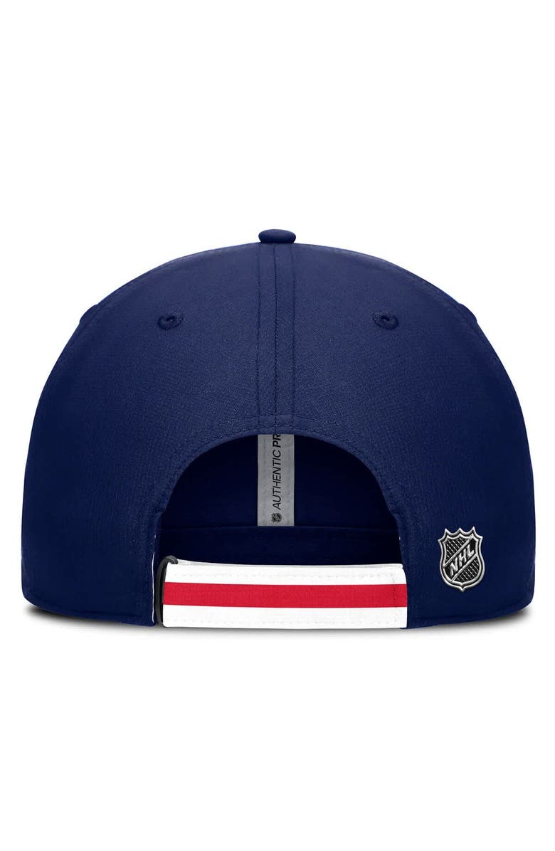 FANATICS Men's Fanatics Navy/Red New York Rangers Authentic Pro Ripstop Adjustable Hat, Alternate, color, Navy