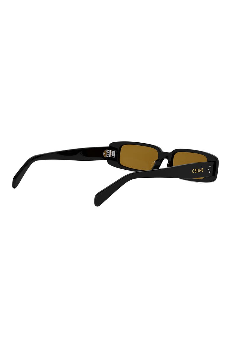 53mm Rectangle Sunglasses, Alternate, color, SHINY BLACK / ROVIEX
