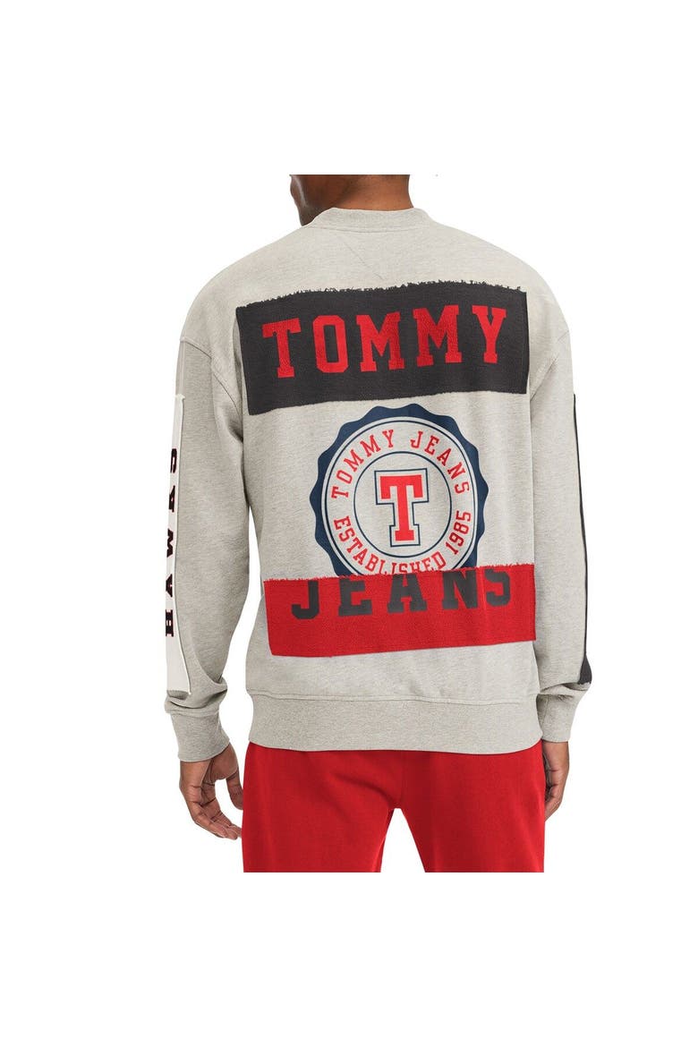 Men's Tommy Jeans Gray Atlanta Hawks James Patch Pullover Sweatshirt, Alternate, color, Gray