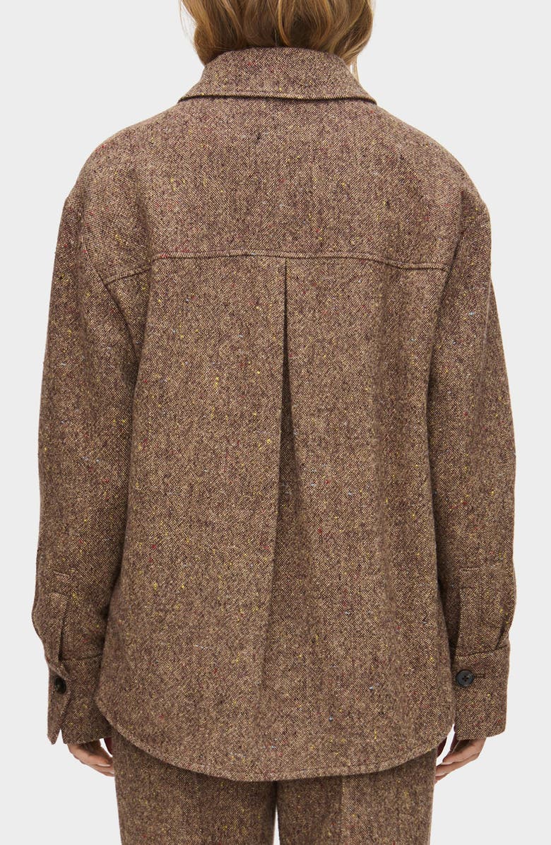 ALIGNE Charlie Recycled Wool Blend Shirt Jacket, Alternate, color, Brown