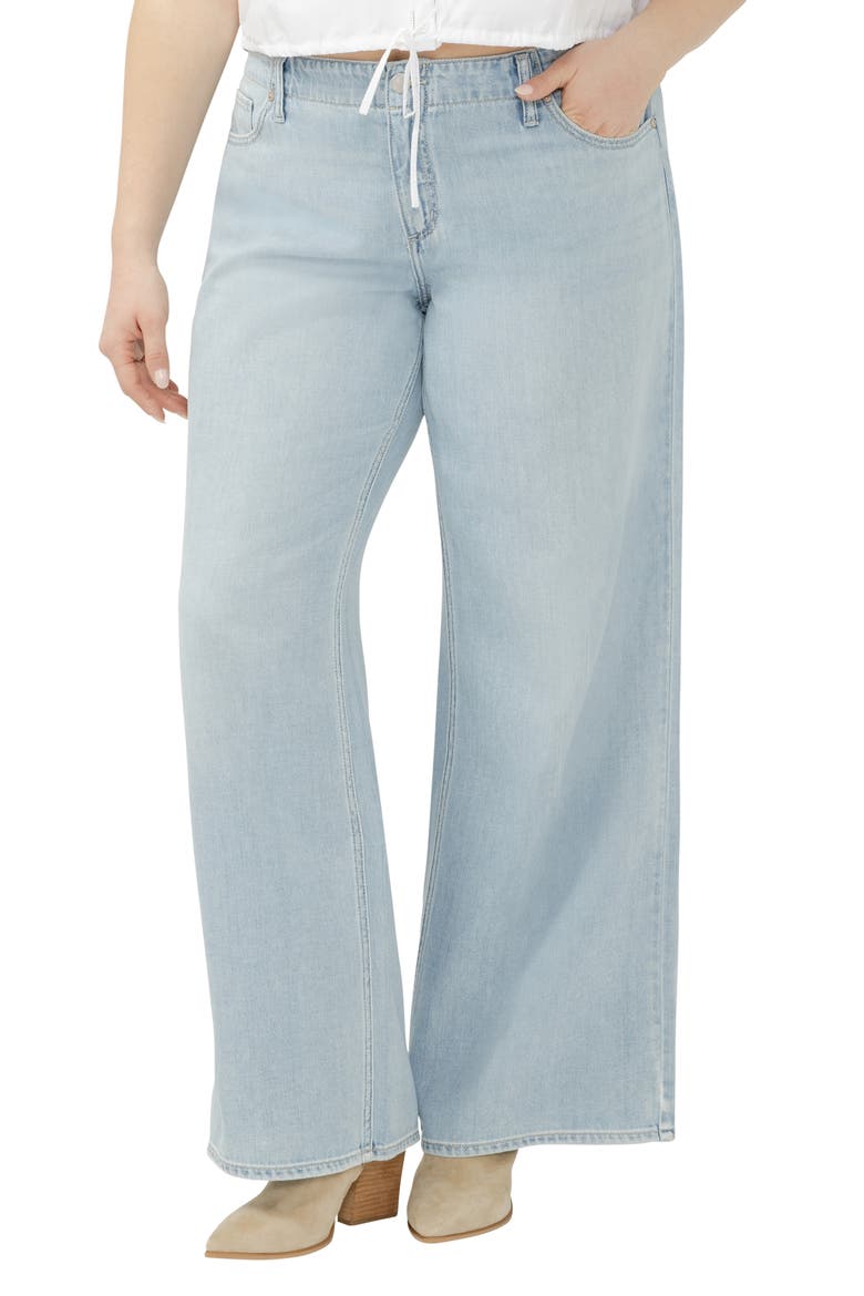 Suki Curvy Mid Rise Wide Leg Jeans, Main, color, DREAMERS EDGE