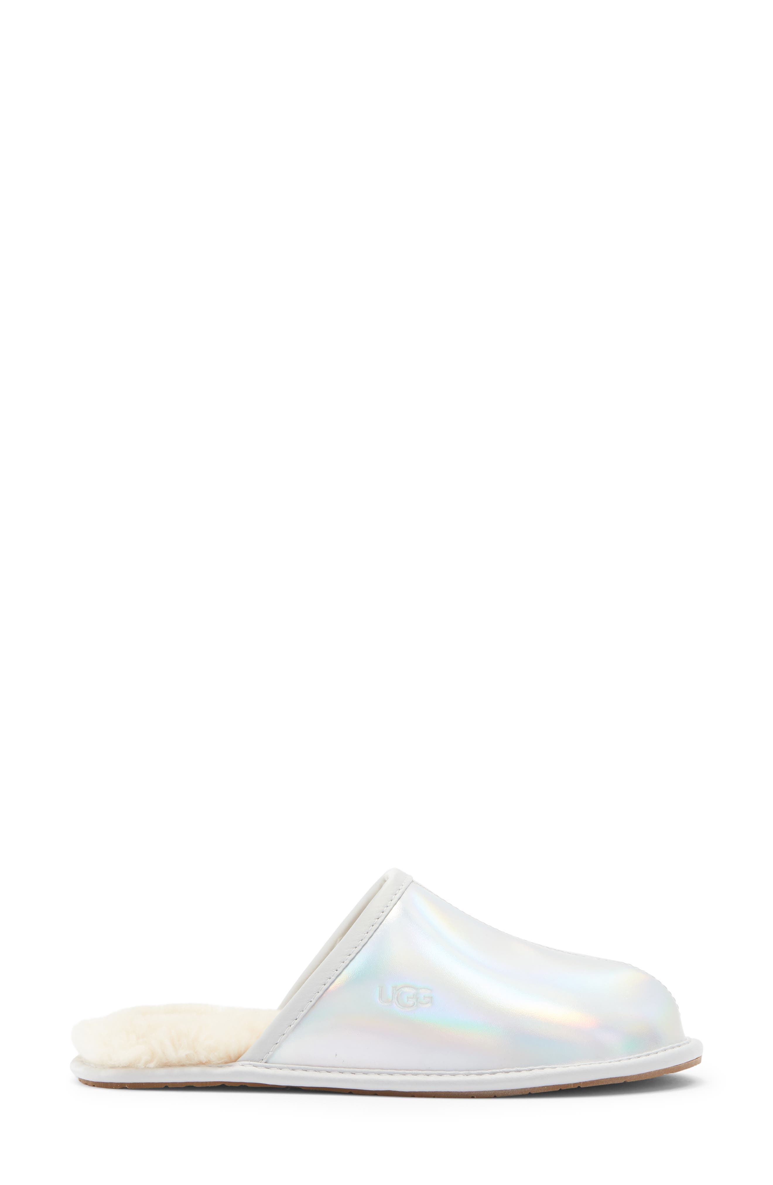 Pearle Iridescent Scuff Slipper, Alternate, color, GLACIER GREY
