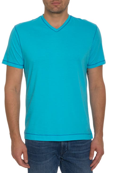 Eastwood V-Neck Cotton Blend T-Shirt