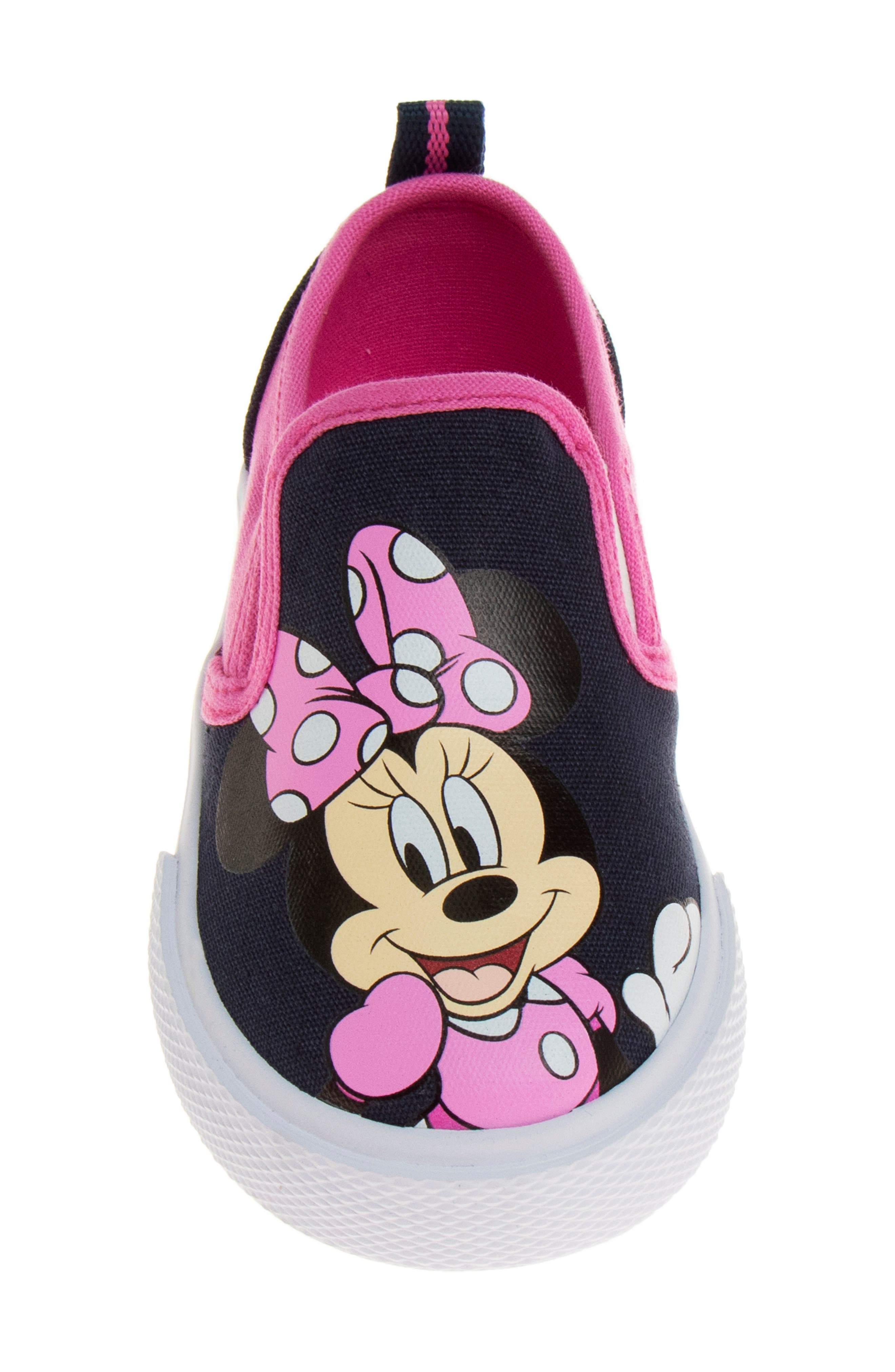JOSMO x Disney<sup>®</sup> Kids' Minnie Mouse Slip-On Sneaker, Alternate, color, Navy/ Fuchsia