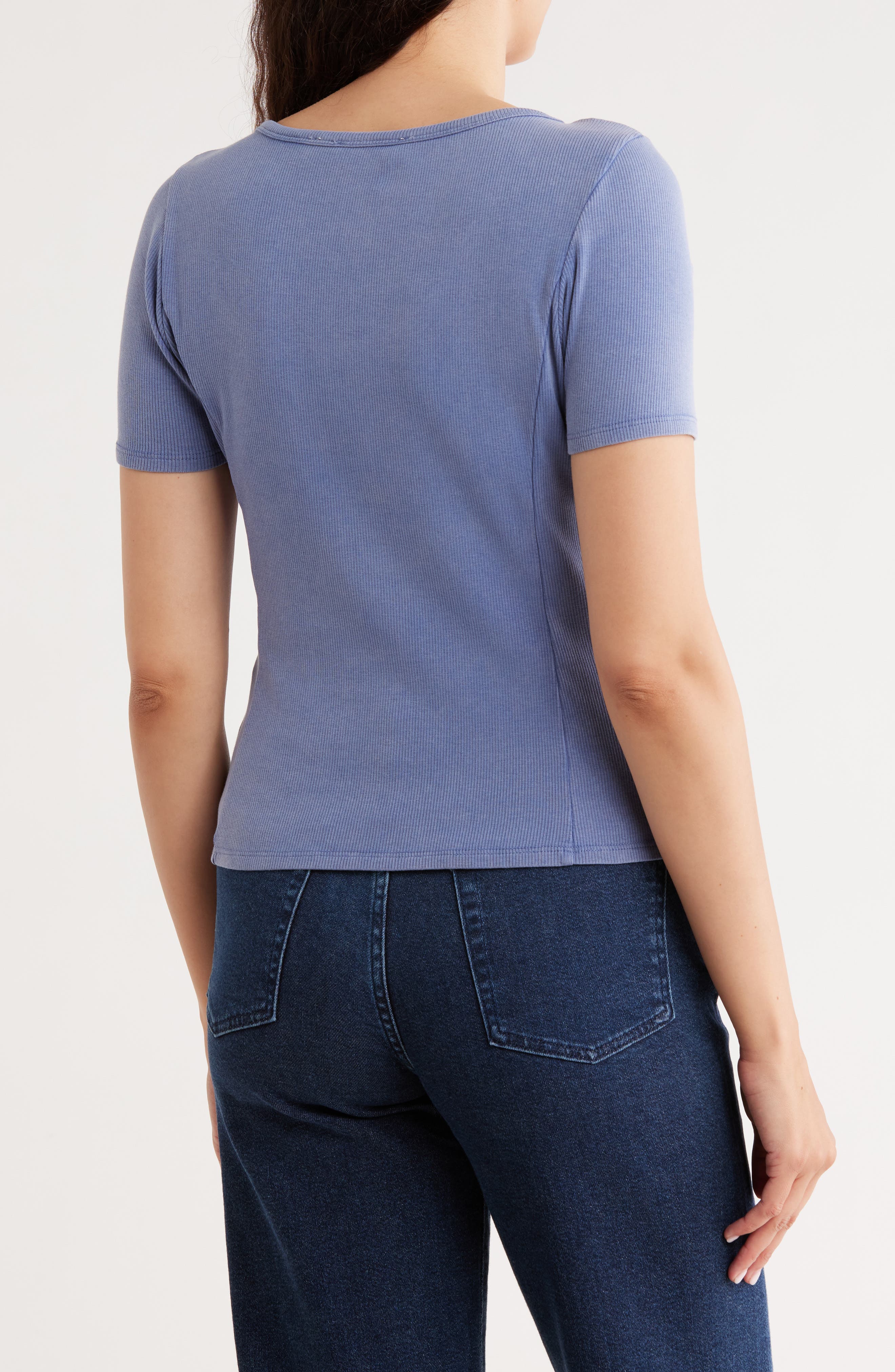 Short Sleeve Seamed Top - image 4