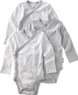 BUTTERBLU Sterling Side Snap Organic Cotton Assorted 3-Pack Bodysuits