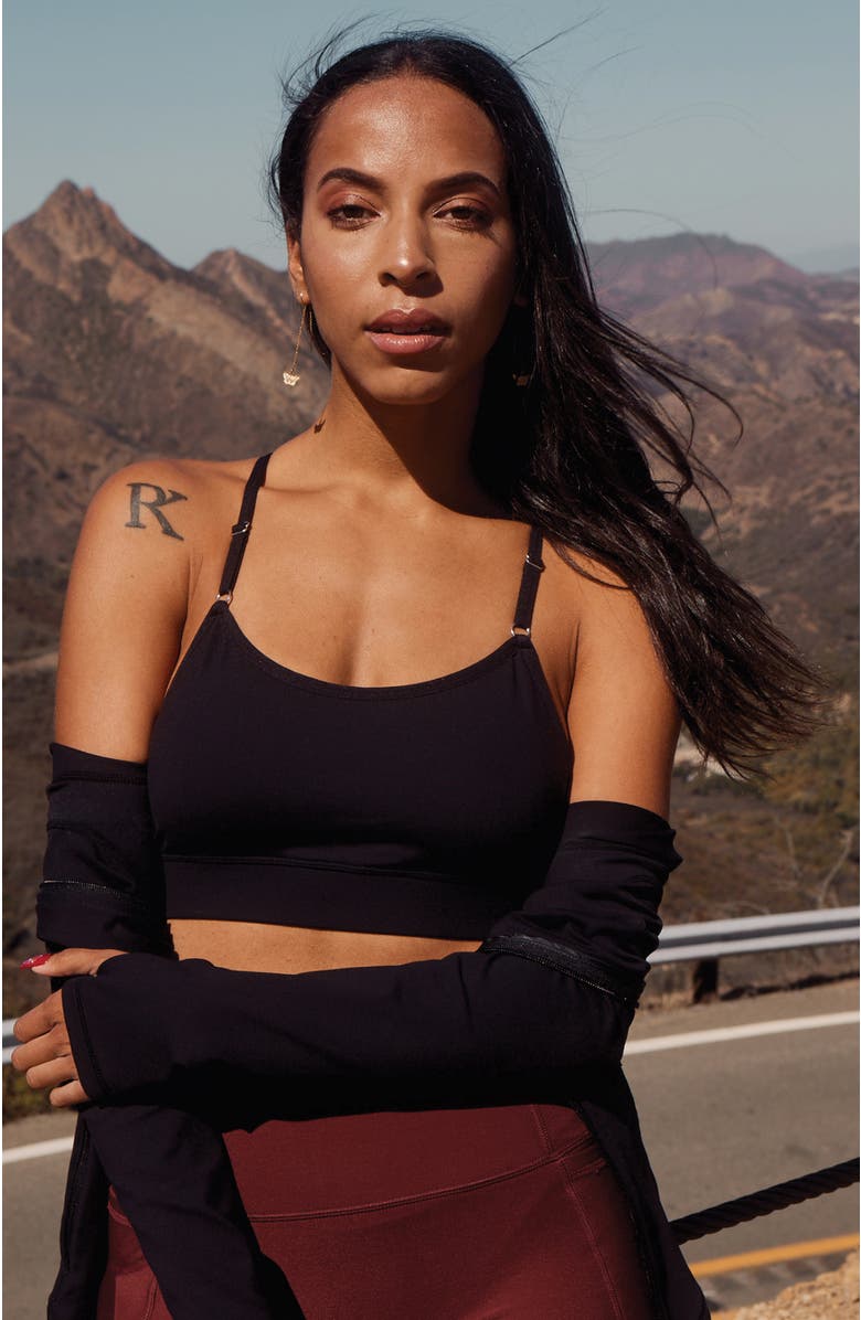 Rebody Active Luna Cloudlux Bra, Alternate, color, Metropolis Black/Black