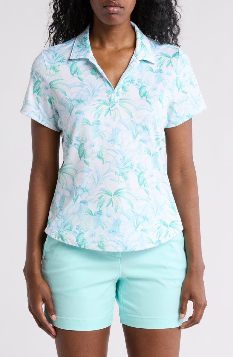 Tommy Bahama Delray Blossom IslandZone<sup>®</sup> Short Sleeve Top, Main, color,