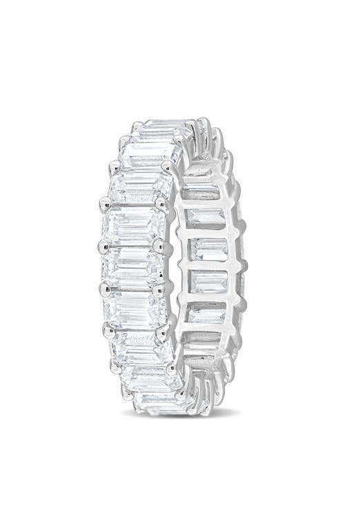 Delmar Emerald Cut Lab-created Moissanite Eternity Band Ring
