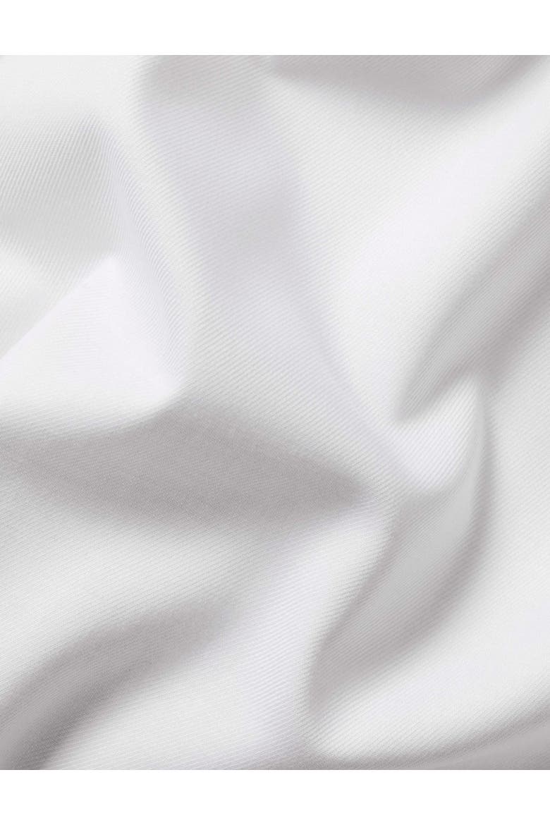 Non-Iron Stretch Printed Trim Shirt, Alternate, color, White