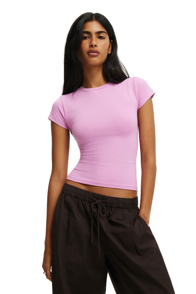 All Day Crew Tee, Main, color, Digital Orchid