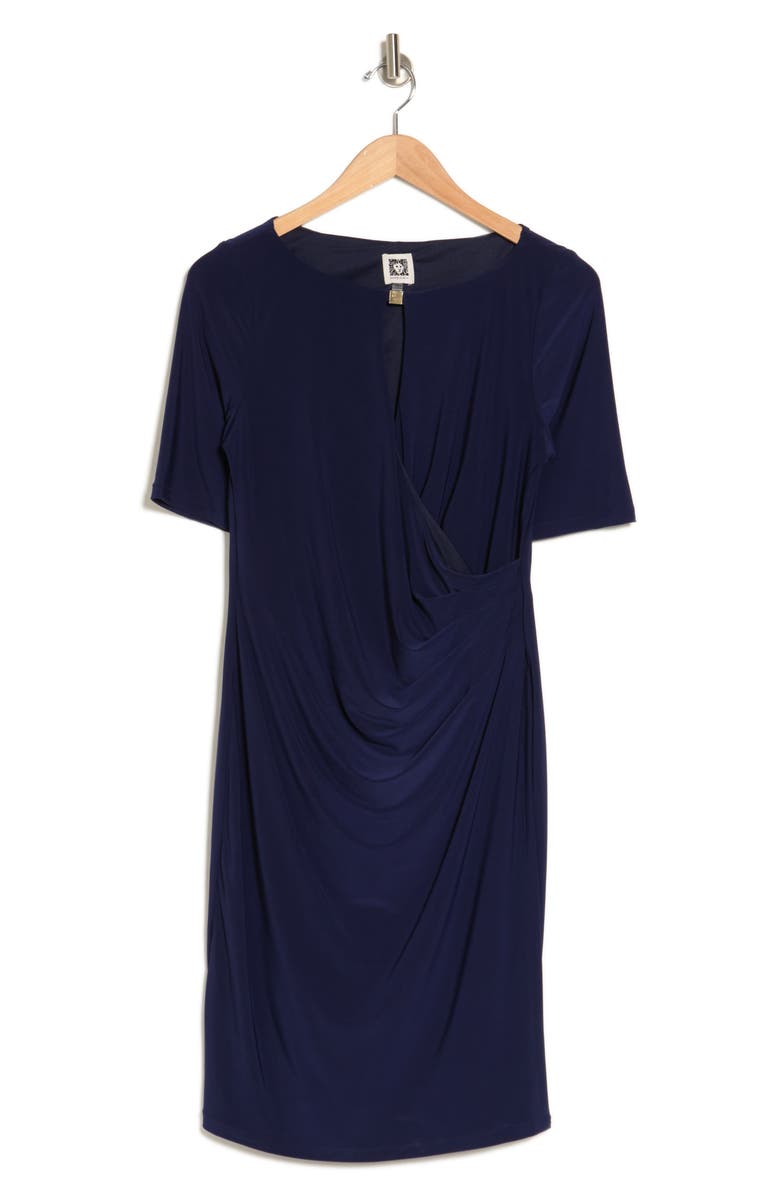 Anne Klein Mary Ellen Short Sleeve Sheath Dress, Alternate, color,