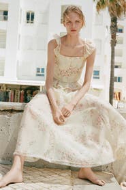 H&M Lace-trimmed Lyocell-blend Skirt