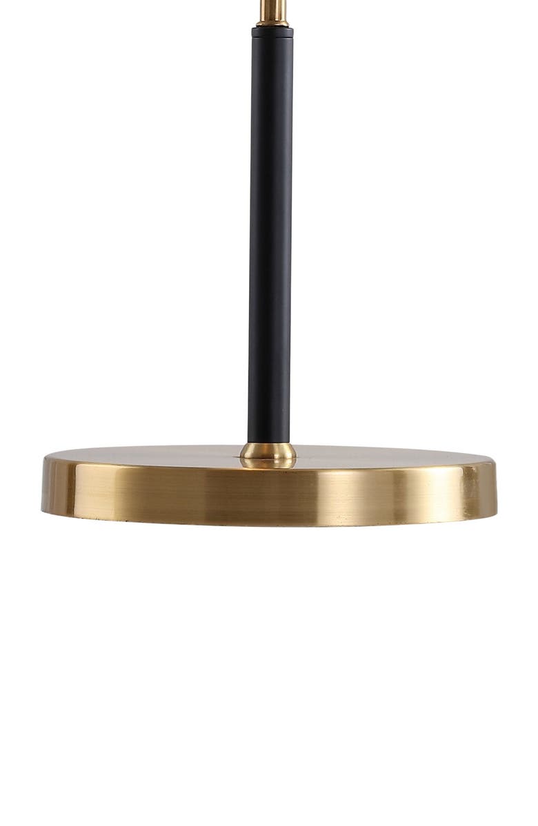 JONATHAN Y Oskar 22.5" Moody Metal LED Desk Lamp, Black/Brass Gold, Alternate, color,