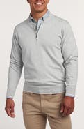 David Donahue Skipper Cotton & Silk Blend Quarter Zip Sweater