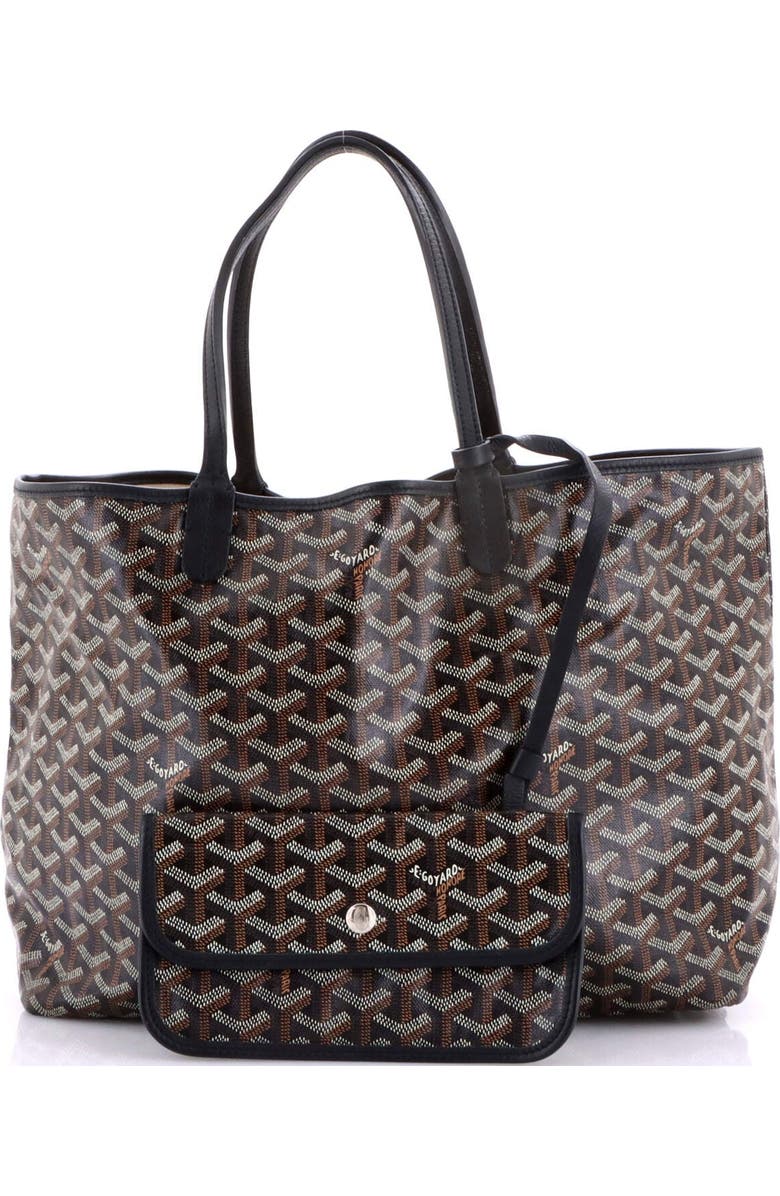 Pre-Owned Goyard Saint Louis Tote Coated Canvas PM, Alternate, color, Black