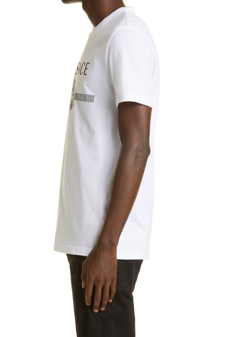 Medusa Logo Cotton Tee, Alternate, color, OPTICAL WHITE