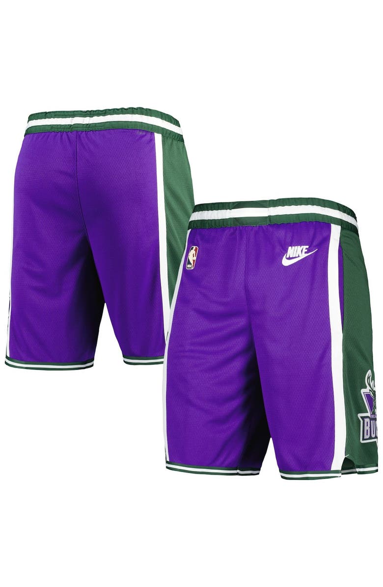 Nike Men's Nike Purple Milwaukee Bucks 2022/23 Classic Edition Swingman Performance Shorts, Main, color, Purple