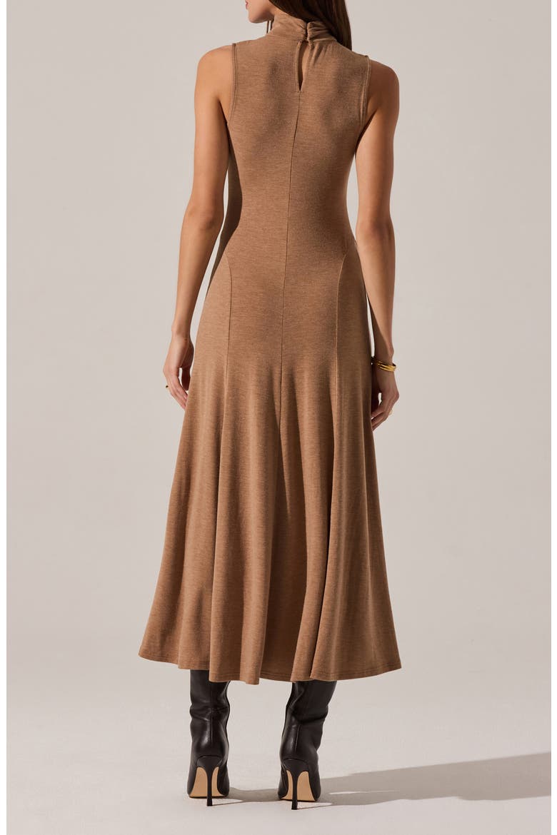 Haylie Turtleneck Knit Dress, Alternate, color, KHAKI