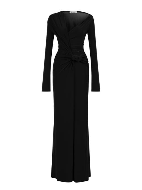 NOCTURNE NOCTURNE KNOTTED LONG DRESS