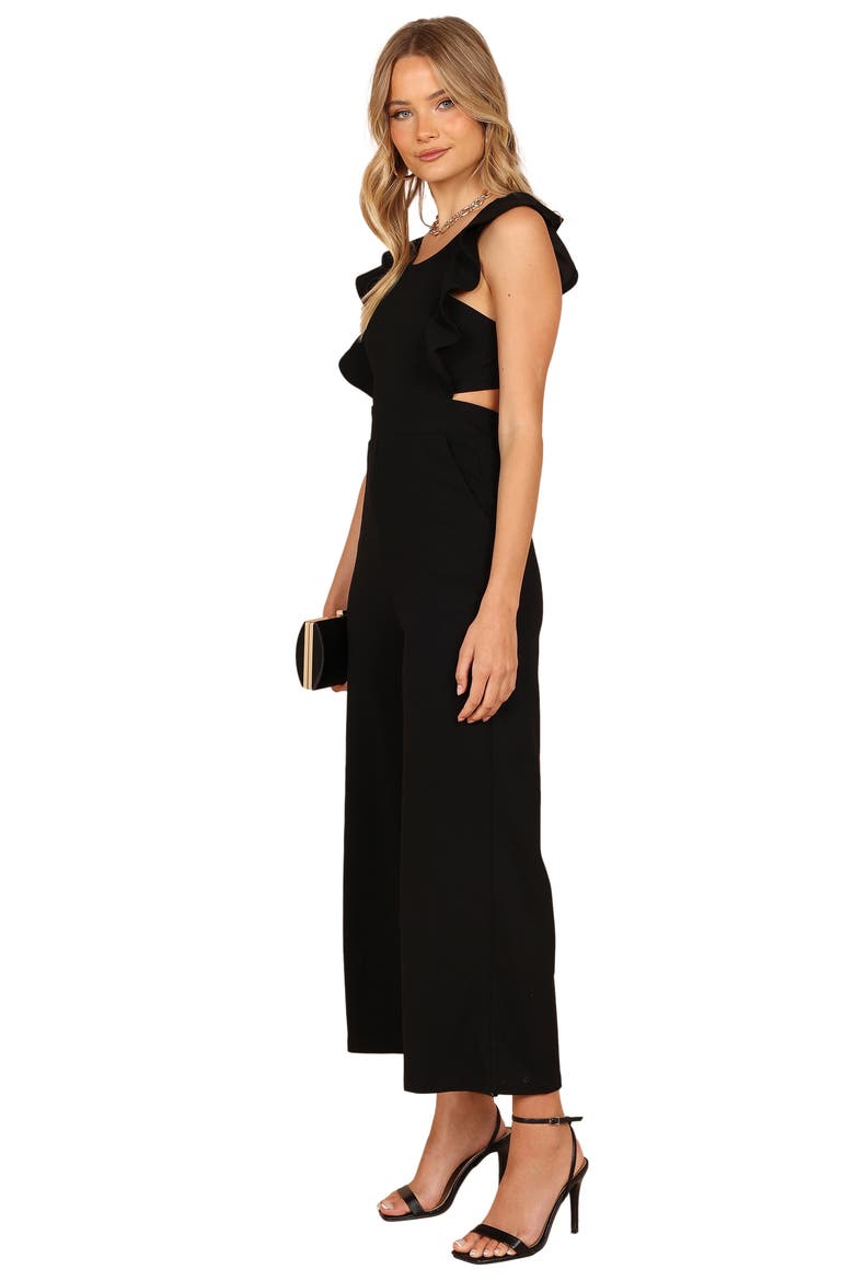 Mills Crop Jumpsuit, Alternate, color, BLACK