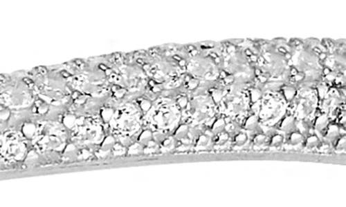Chloe & Madison Chloe And Madison Pavé Bangle Bracelet In Silver