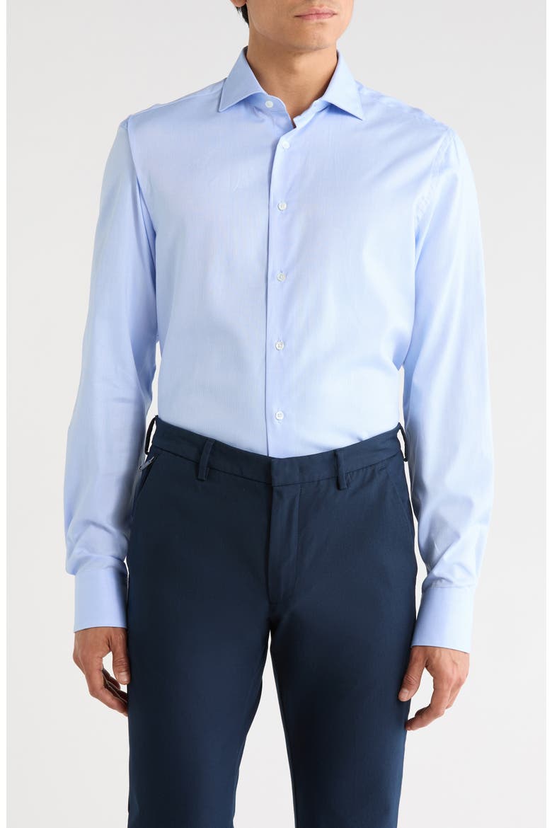 Cotton Dress Shirt, Main, color, BLUE