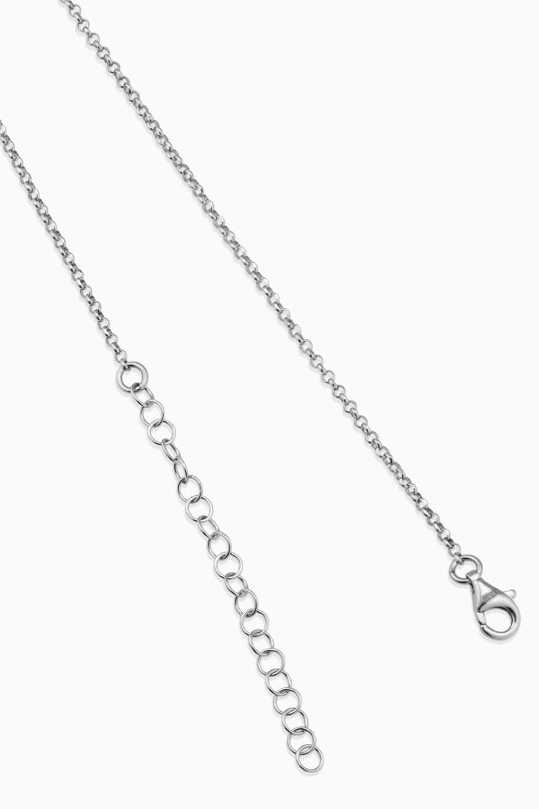 Sterling Silver Cufflink Pendant Necklace, Alternate, color, Silver