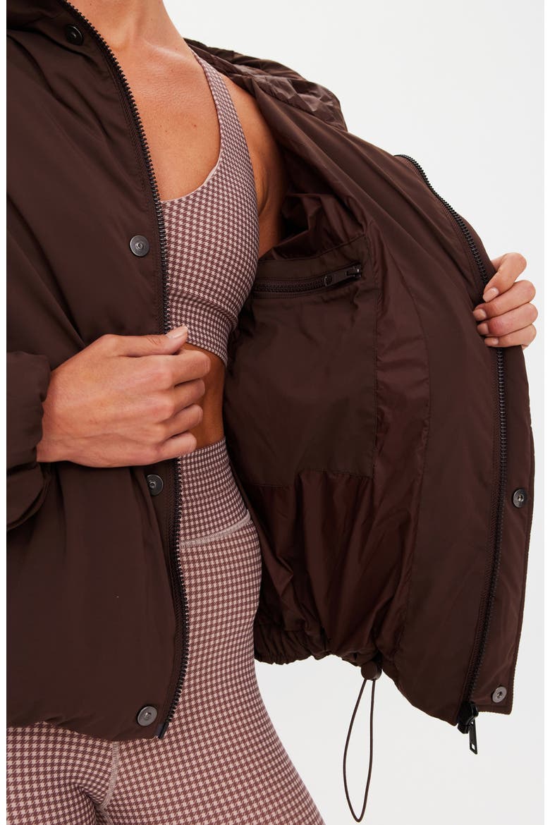 Mercer Hooded Puffer Jacket, Alternate, color, BROWN