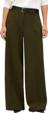 Another Tomorrow Double Face High Waist Pant