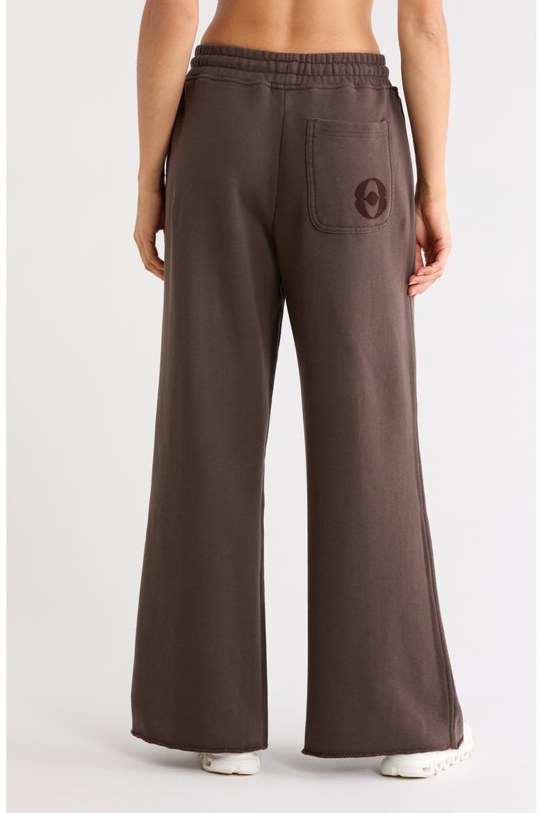 x FKA twigs Club Collective Raw Hem Cotton Drawstring Pants, Alternate, color, ESPRESSO
