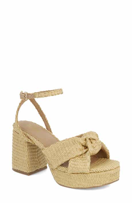 MIA Reese Raffia Platform Sandal