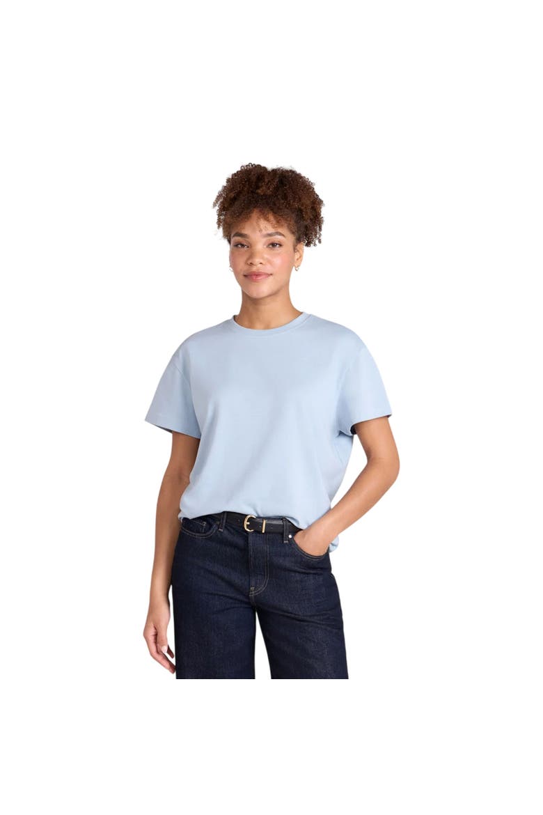Grace Heavyweight Relaxed Fit Short-Sleeved T-Shirt, Main, color, Blue